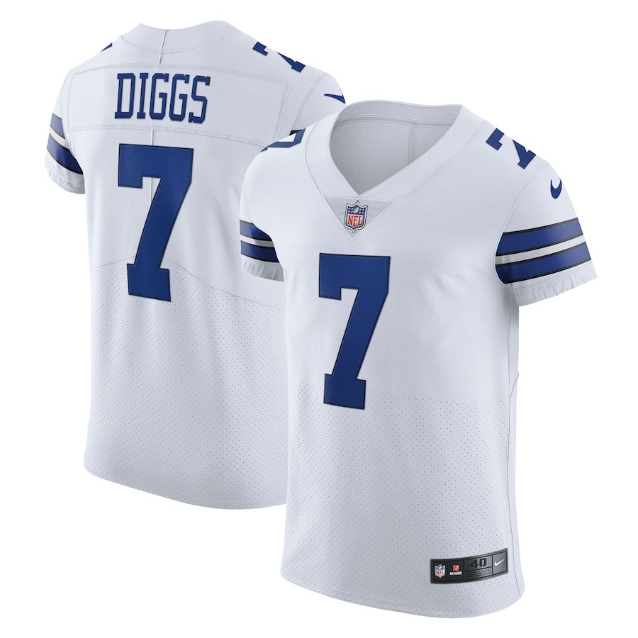Men's Dallas Cowboys Trevon Diggs Nike White Vapor Elite Jersey - Jersey