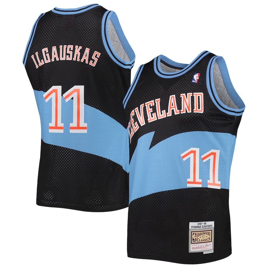 Men's Cleveland Cavaliers Zydrunas Ilgauskas Mitchell & Ness Black Hardwood Classics Swingman Jersey - Jersey