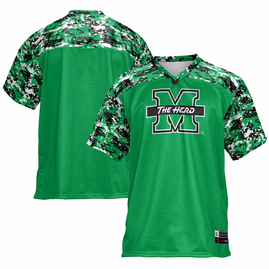 Marshall Thundering Herd GameDay Greats Football Jersey - Kelly Green - Jersey