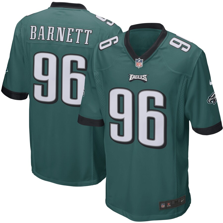Men's Philadelphia Eagles Derek Barnett Nike Green Game Jersey - Jersey