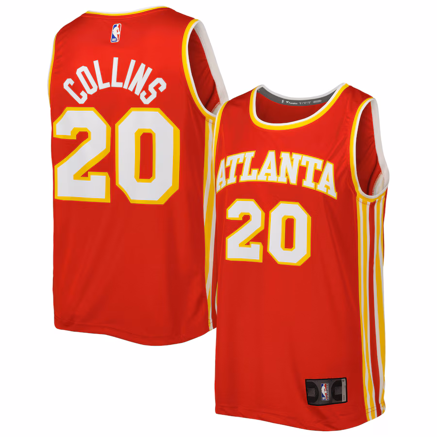 Men's Atlanta Hawks John Collins Fanatics Red Fast Break Player Jersey - Icon Edition - Jersey