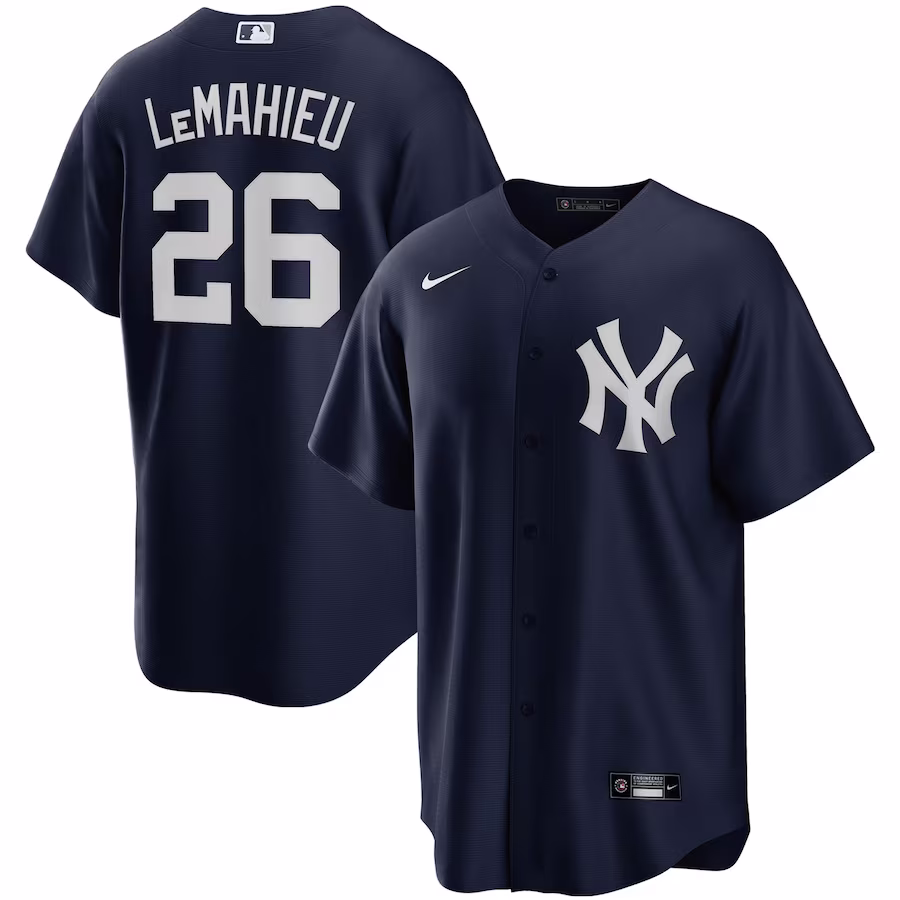 Men's New York Yankees DJ LeMahieu Nike Navy Alternate Replica Player Jersey - Jersey