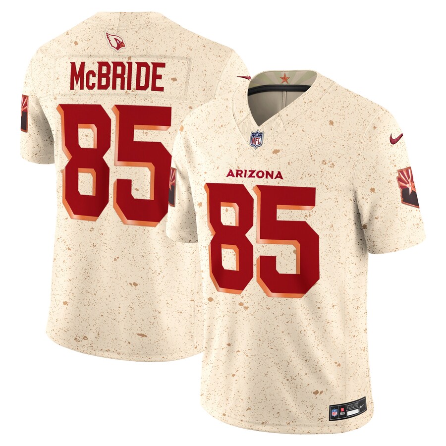 Men's Arizona Cardinals Trey McBride Nike Natural 2025 Rivalries Collection Limited Jersey - Jersey