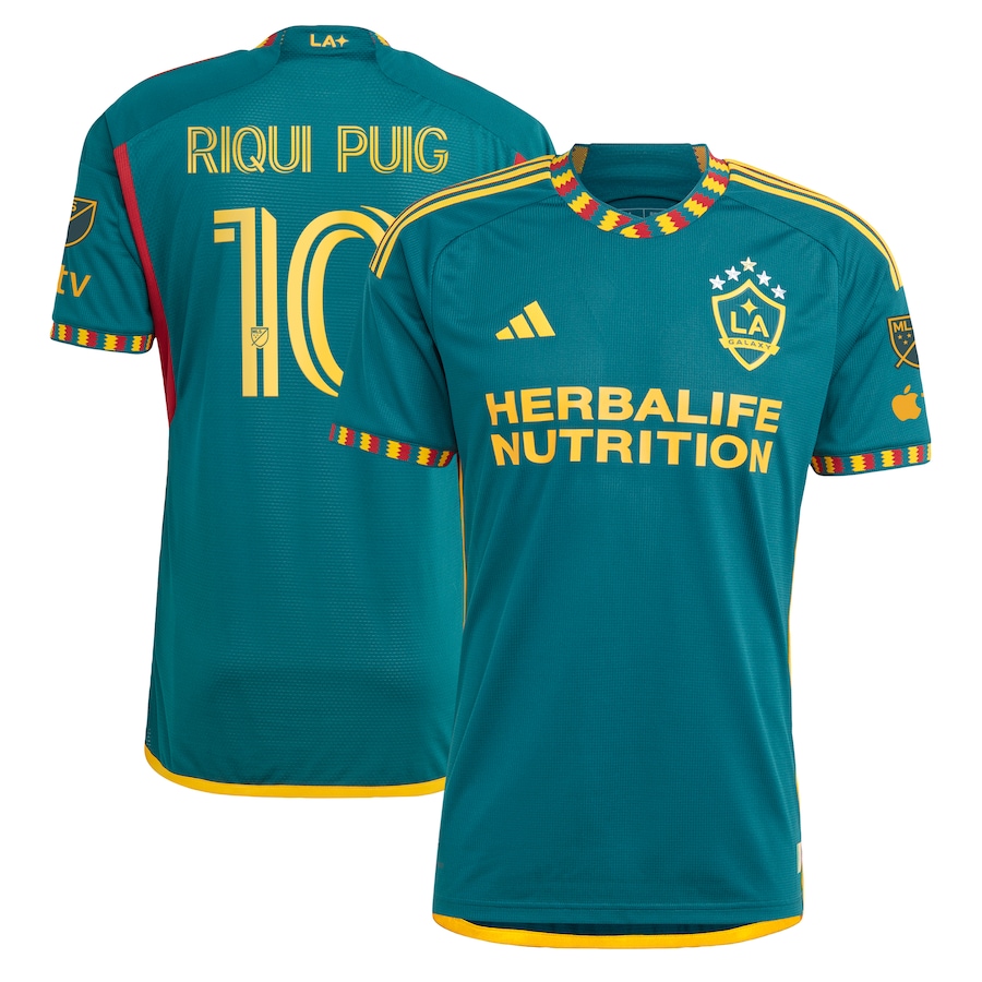Men's LA Galaxy Riqui Puig adidas Green 2024 LA Kit Authentic Player Jersey - Jersey