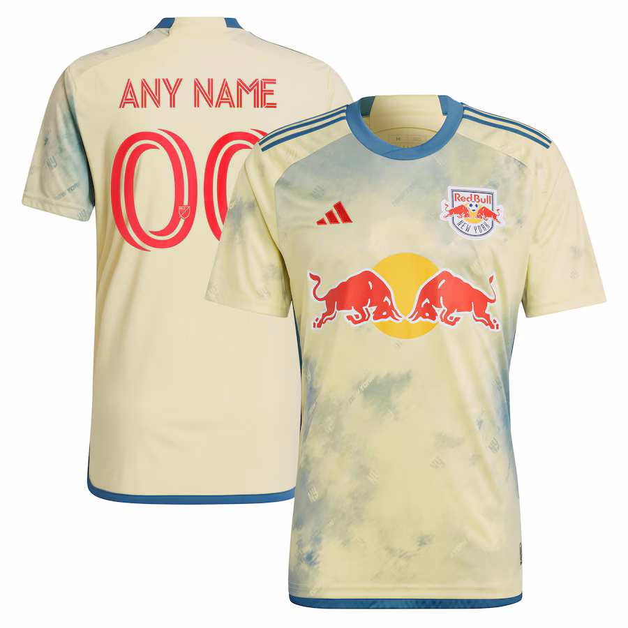 Men's New York Red Bulls adidas Yellow 2023 Daniel Patrick Kit Replica Custom Jersey - Jersey