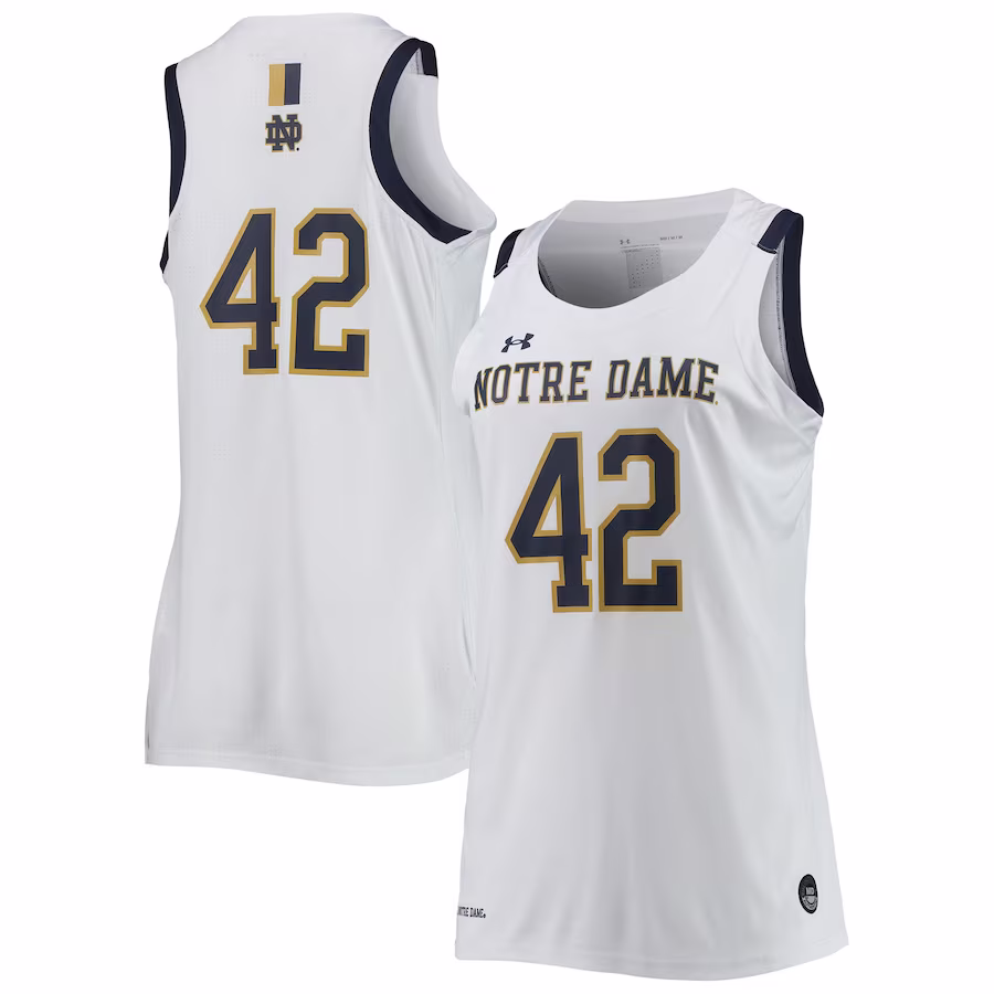Notre Dame Fighting Irish Under Armour Women's Replica Swingman Basketball Jersey - White - Jersey