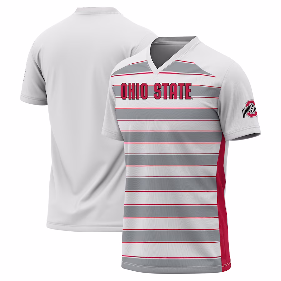 Ohio State Buckeyes GameDay Greats Youth Lightweight Soccer Fashion Jersey - White - Jersey