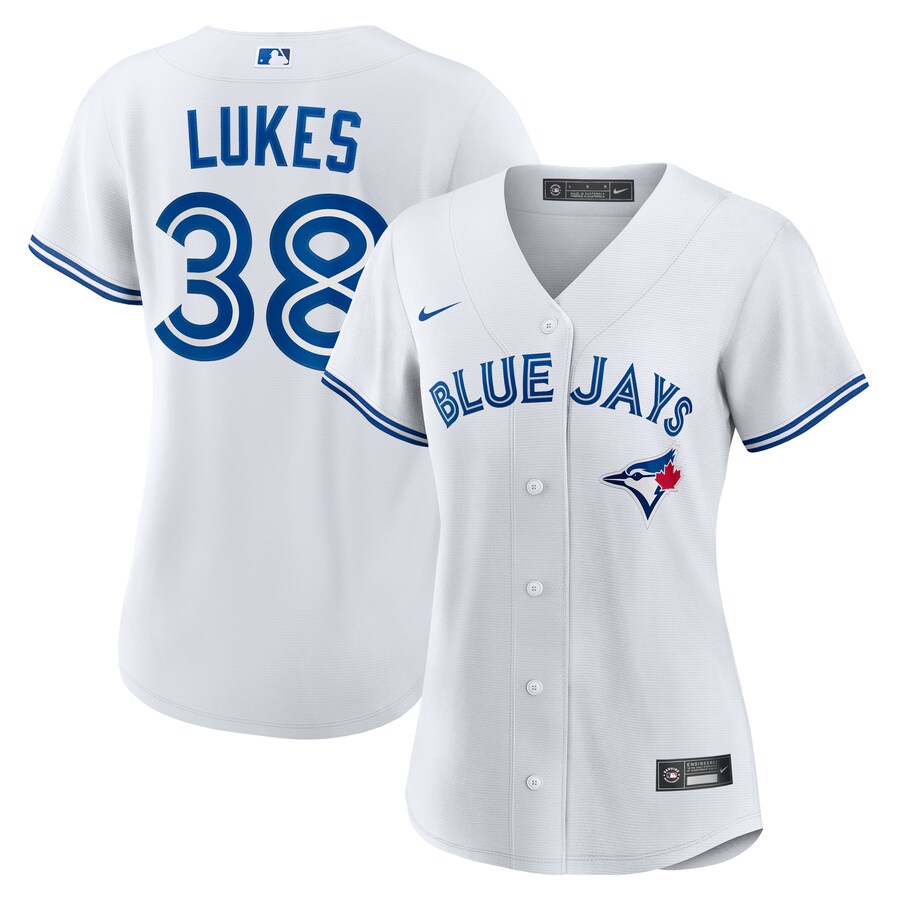 Women's Toronto Blue Jays Nathan Lukes Nike White Home Replica Jersey - Jersey