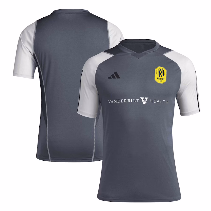 Men's Nashville SC adidas Gray 2024 AEROREADY Training Jersey - Jersey