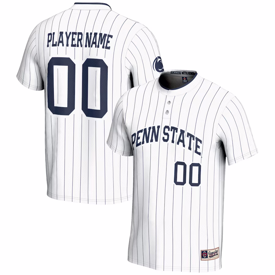 Penn State Nittany Lions GameDay Greats Youth NIL Pick-A-Player Lightweight Softball Jersey - White - Jersey