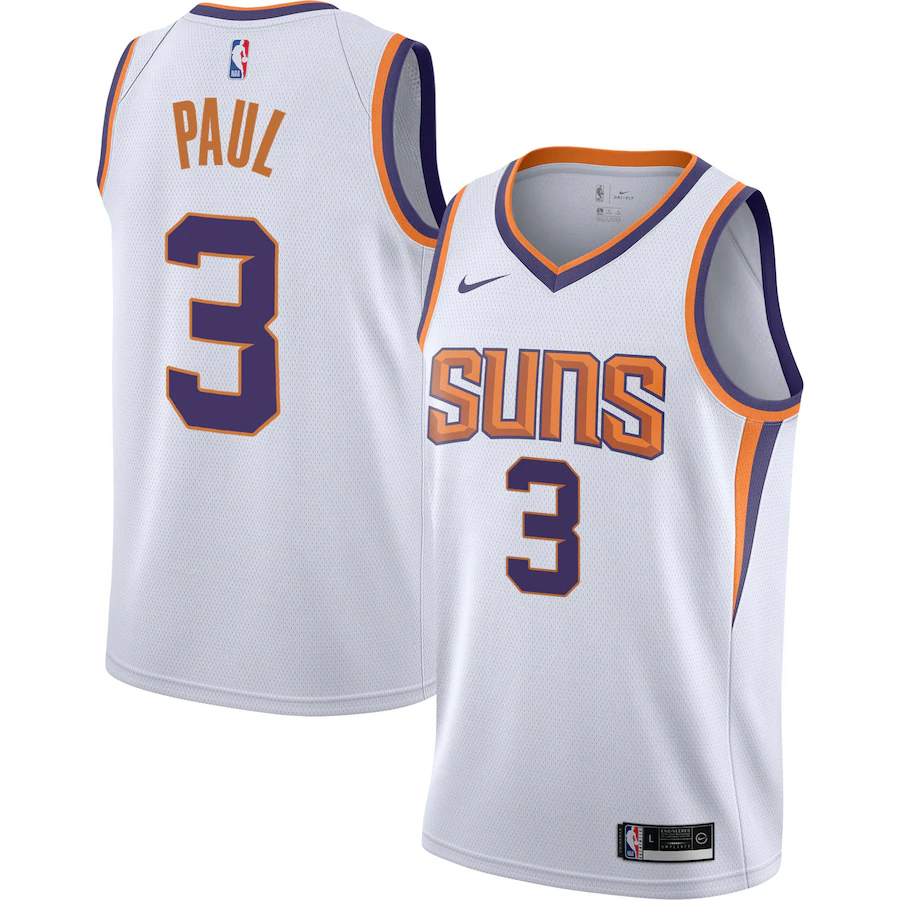 Youth Phoenix Suns Chris Paul Nike White Swingman Jersey - Association Edition - Jersey