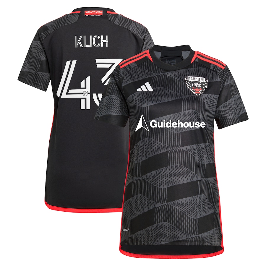 Women's D.C. United Mateusz Klich adidas Black 2024 The Icon Kit Replica Player Jersey - Jersey