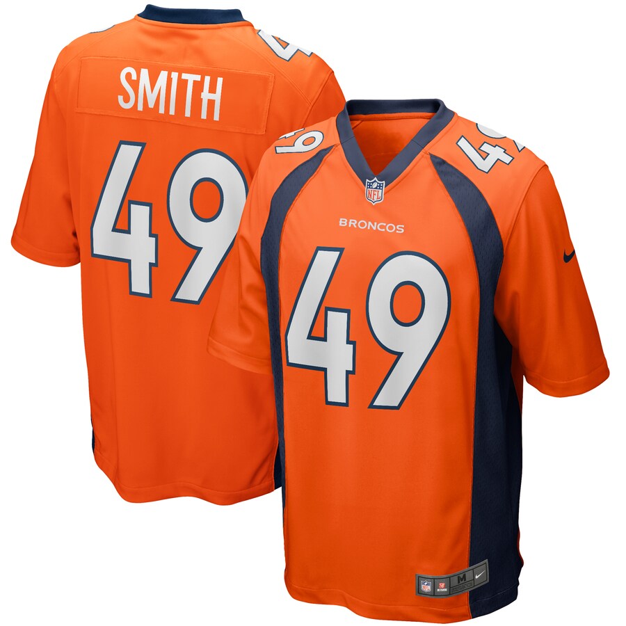 Men's Denver Broncos Dennis Smith Nike Orange Game Retired Player Jersey - Jersey