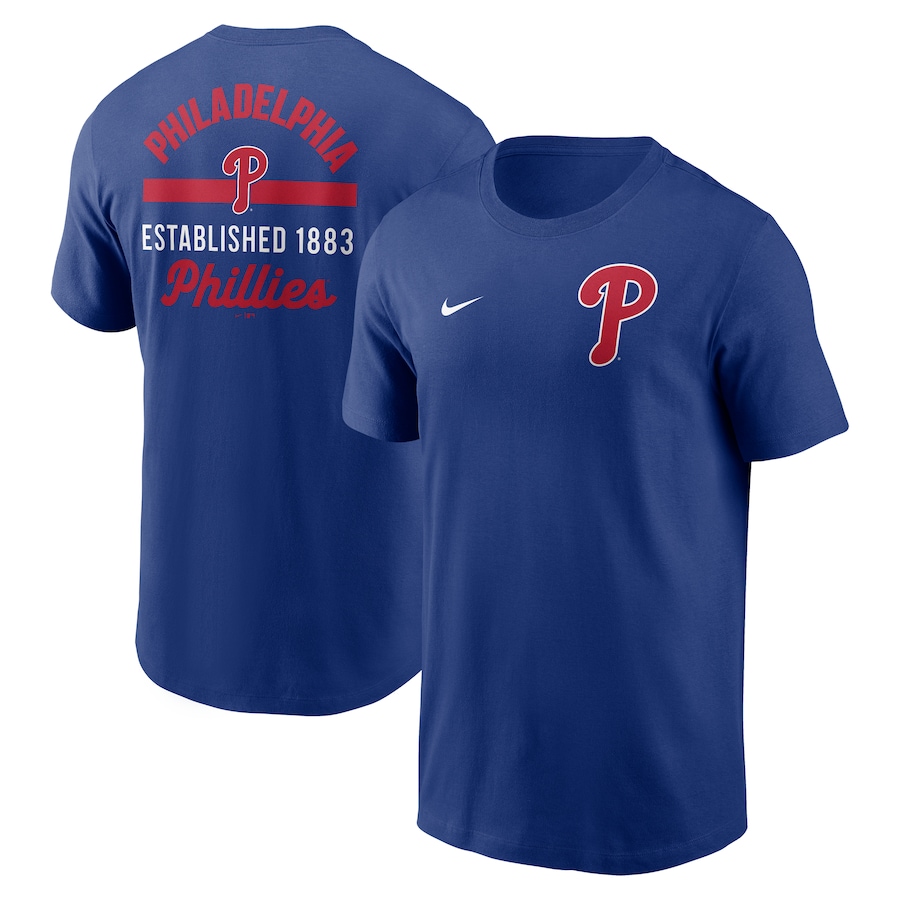 Men's Philadelphia Phillies Nike Navy 2-Hit T-Shirt - Jersey