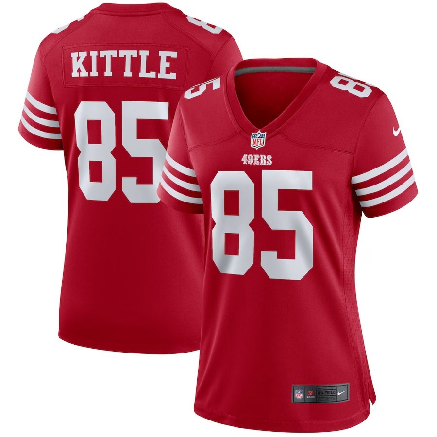Women's San Francisco 49ers George Kittle Nike Scarlet Player Jersey - Jersey