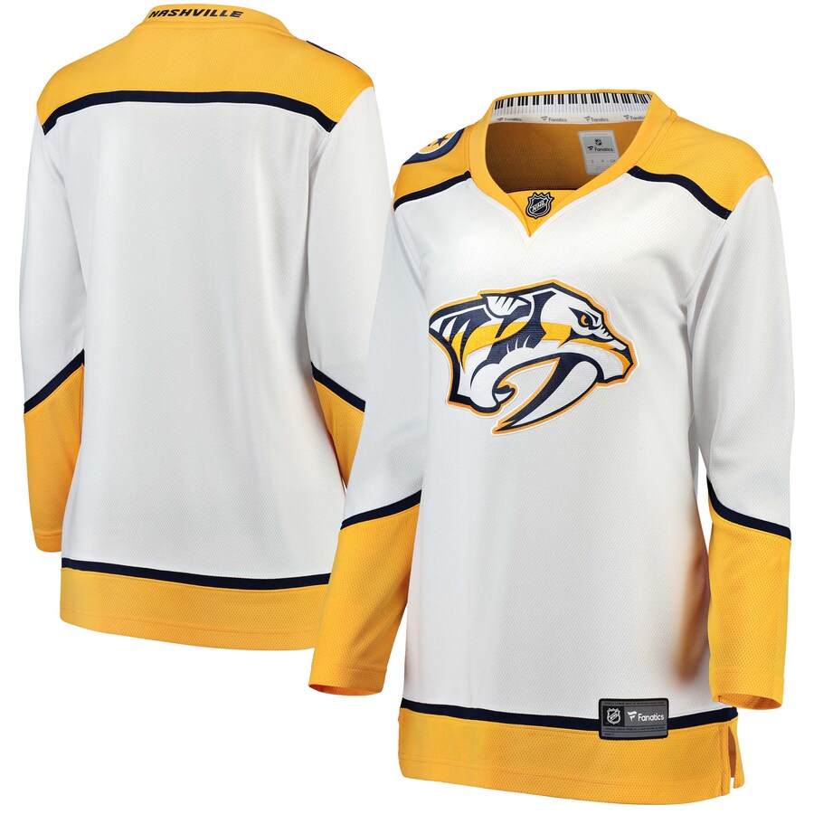 Women's Nashville Predators Fanatics Branded White Away Breakaway Jersey - Jersey