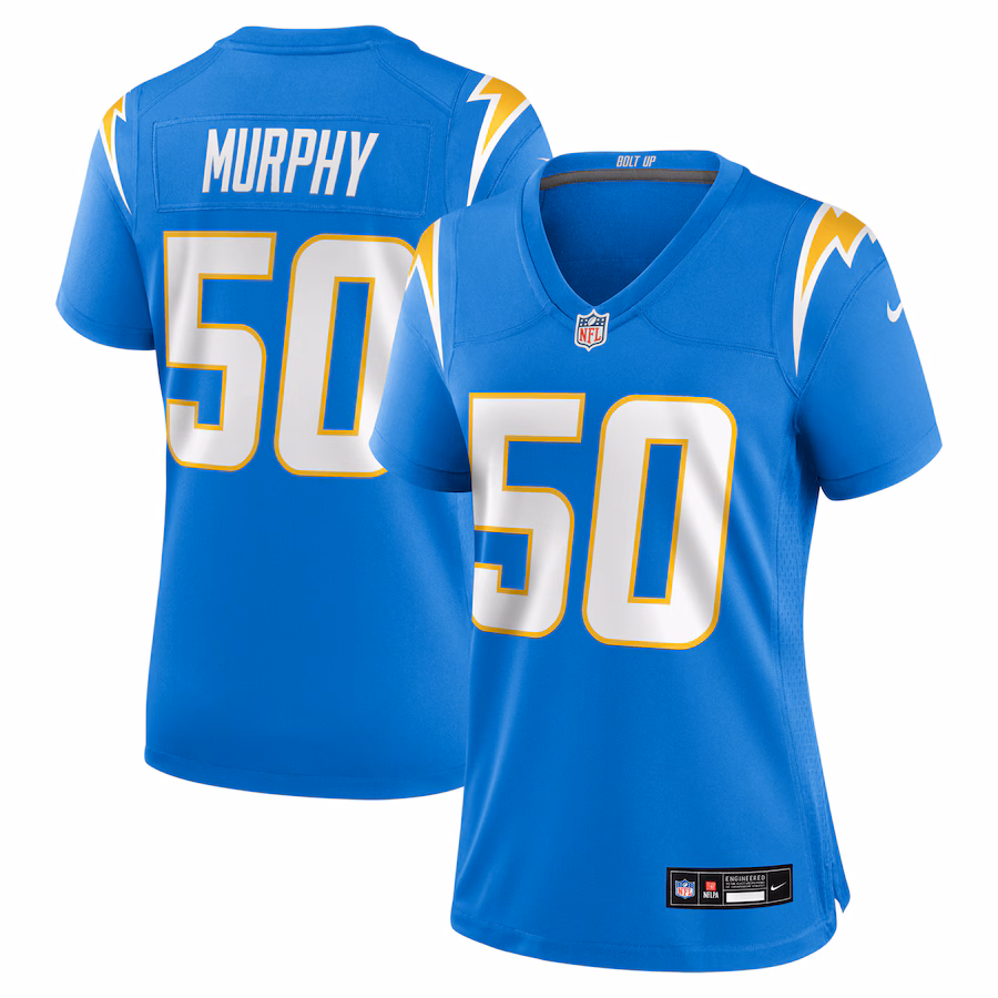 Women's Los Angeles Chargers Caleb Murphy Nike Powder Blue Team Game Jersey - Jersey