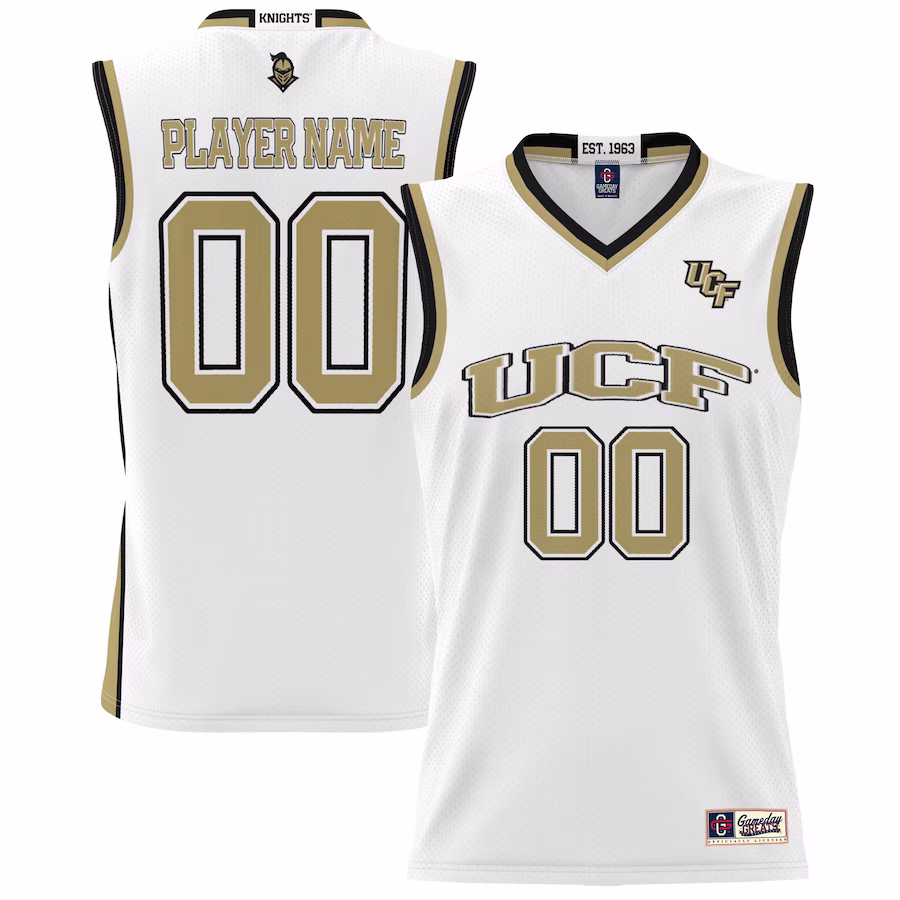 UCF Knights GameDay Greats Youth NIL Pick-A-Player Lightweight Women's Basketball Jersey - White - Jersey