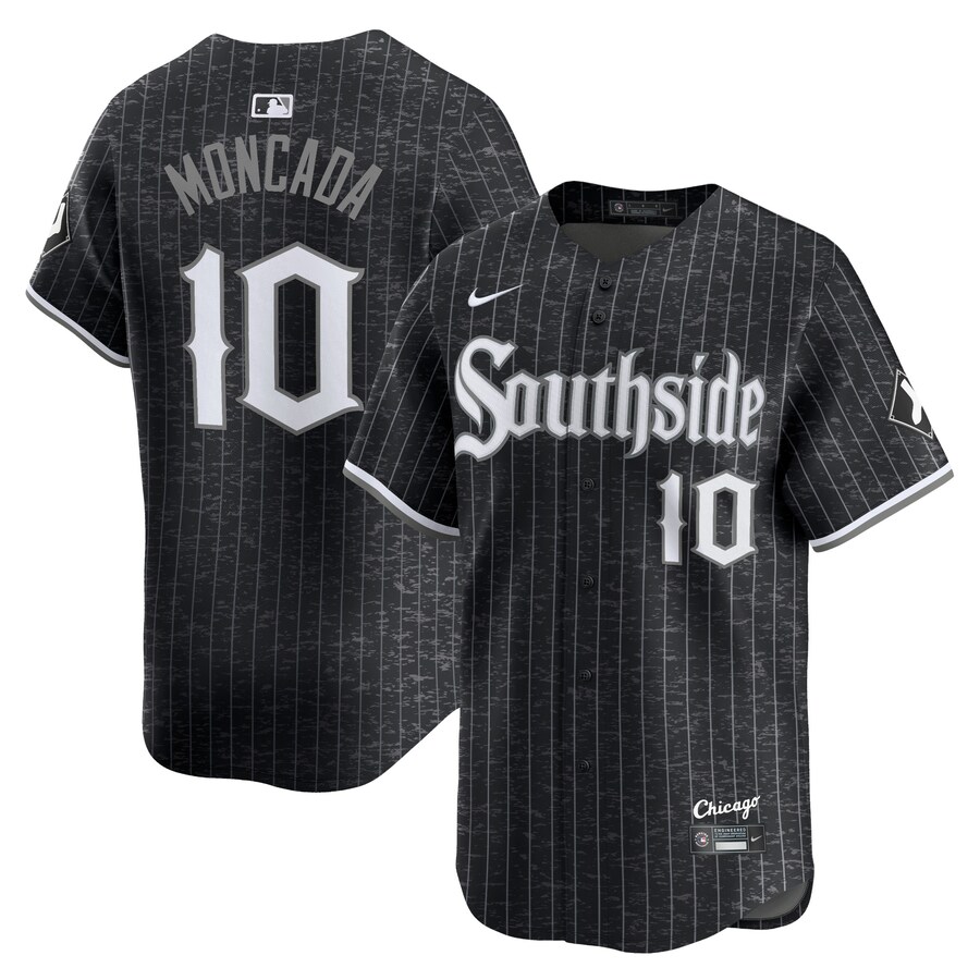 Men's Chicago White Sox Yoán Moncada Nike Black City Connect Retired Player Jersey - Jersey
