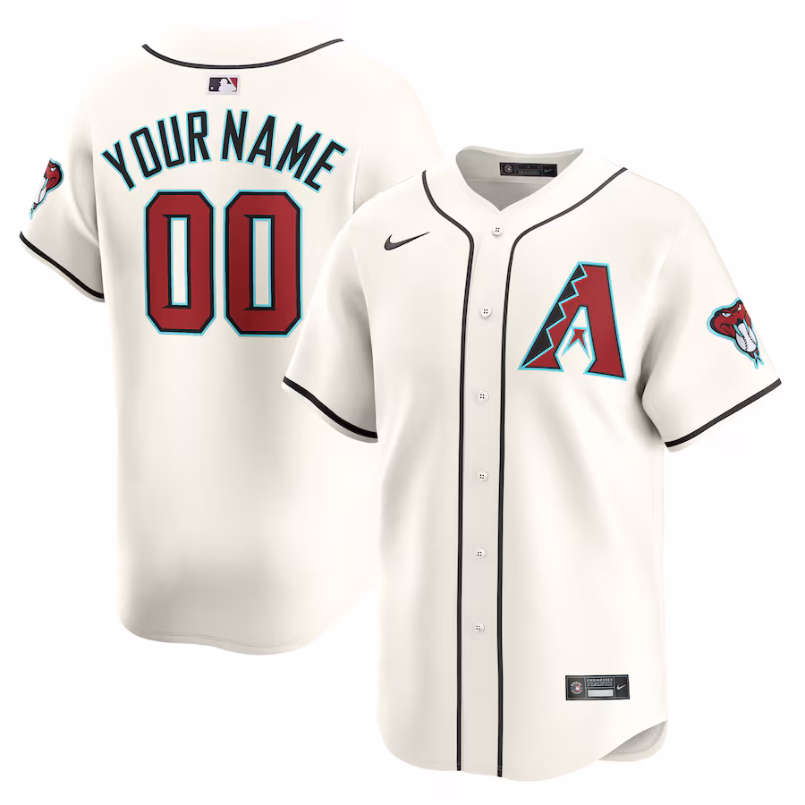 Youth Arizona Diamondbacks Nike White Home Limited Custom Jersey - Jersey
