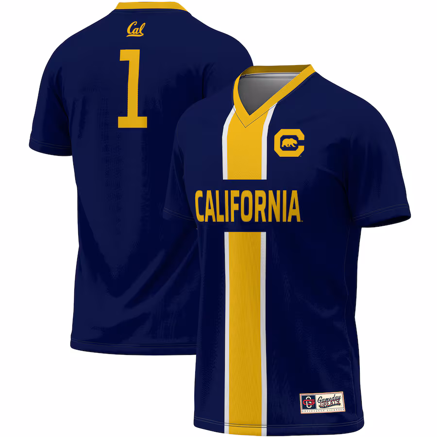 Unisex ProSphere #1 Navy Cal Bears Lightweight Soccer Jersey - Jersey