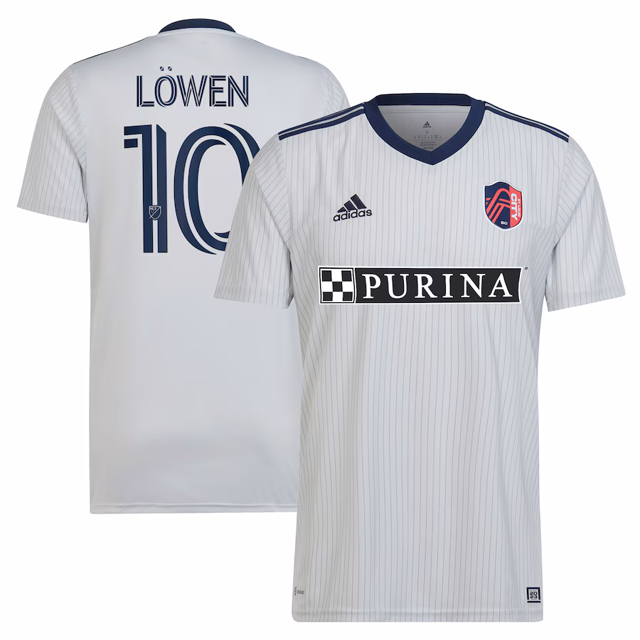 Men's St. Louis City SC Eduard Löwen adidas Gray 2023 The Spirit Kit Replica Jersey - Jersey