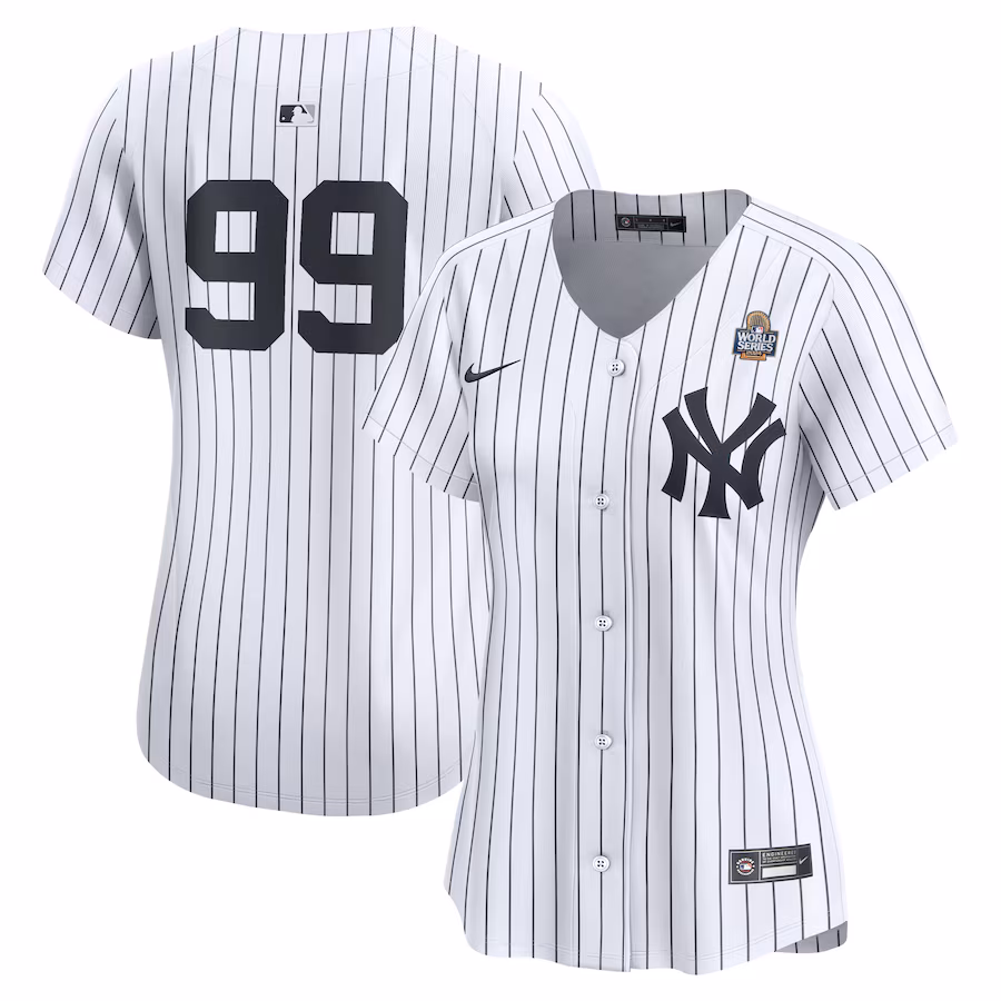 Women's New York Yankees Aaron Judge Nike White 2024 World Series Home Limited Player Jersey - Jersey