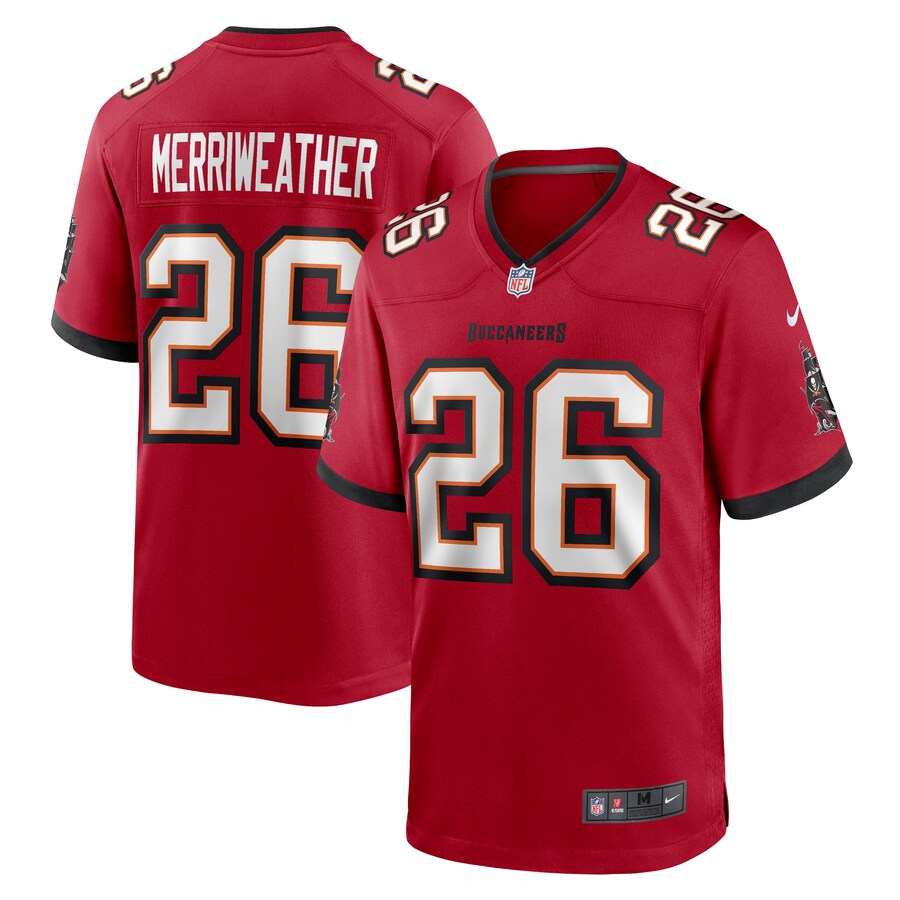 Men's Tampa Bay Buccaneers Kaevon Merriweather Nike  Red  Game Jersey - Jersey