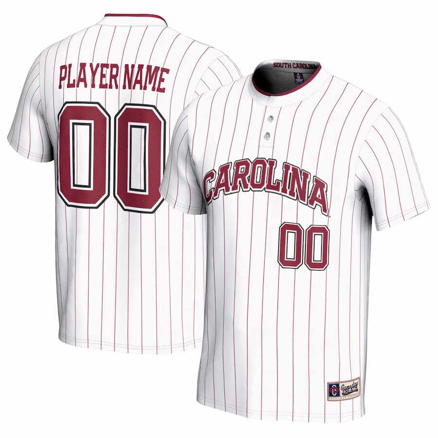 South Carolina Gamecocks GameDay Greats Youth NIL Pick-A-Player Lightweight Softball Jersey - White - Jersey