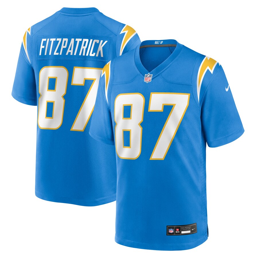 Men's Los Angeles Chargers Dez Fitzpatrick Nike Powder Blue Team Game Jersey - Jersey