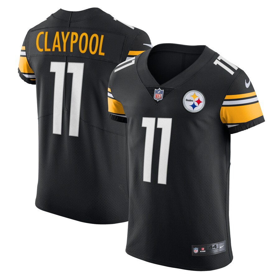 Men's Pittsburgh Steelers Chase Claypool Nike Black Vapor Elite Player Jersey - Jersey