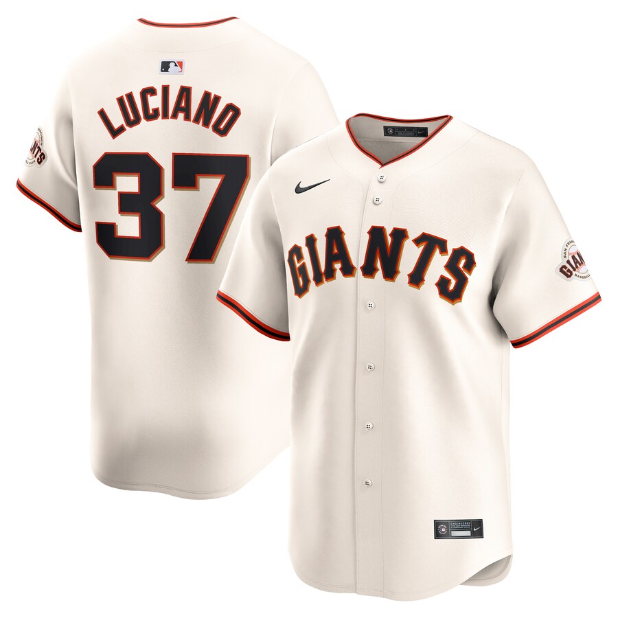 Men's San Francisco Giants Marco Luciano Nike Cream Home Limited Player Jersey - Jersey