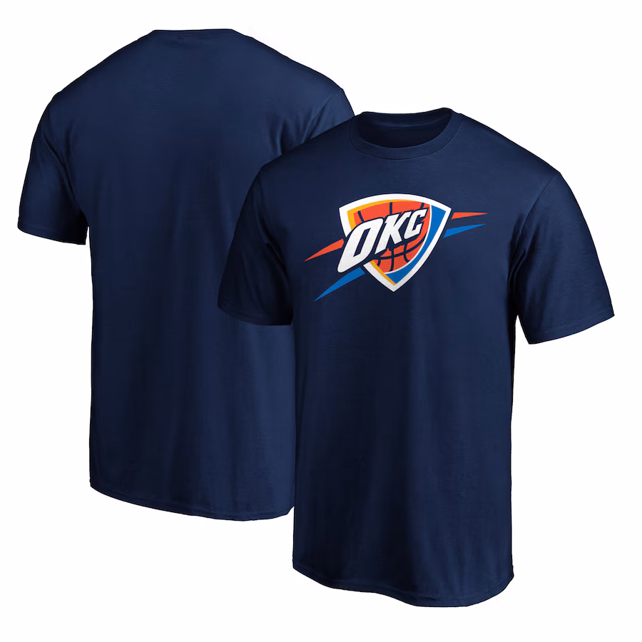 Men's Oklahoma City Thunder Navy Primary Logo T-Shirt - Jersey