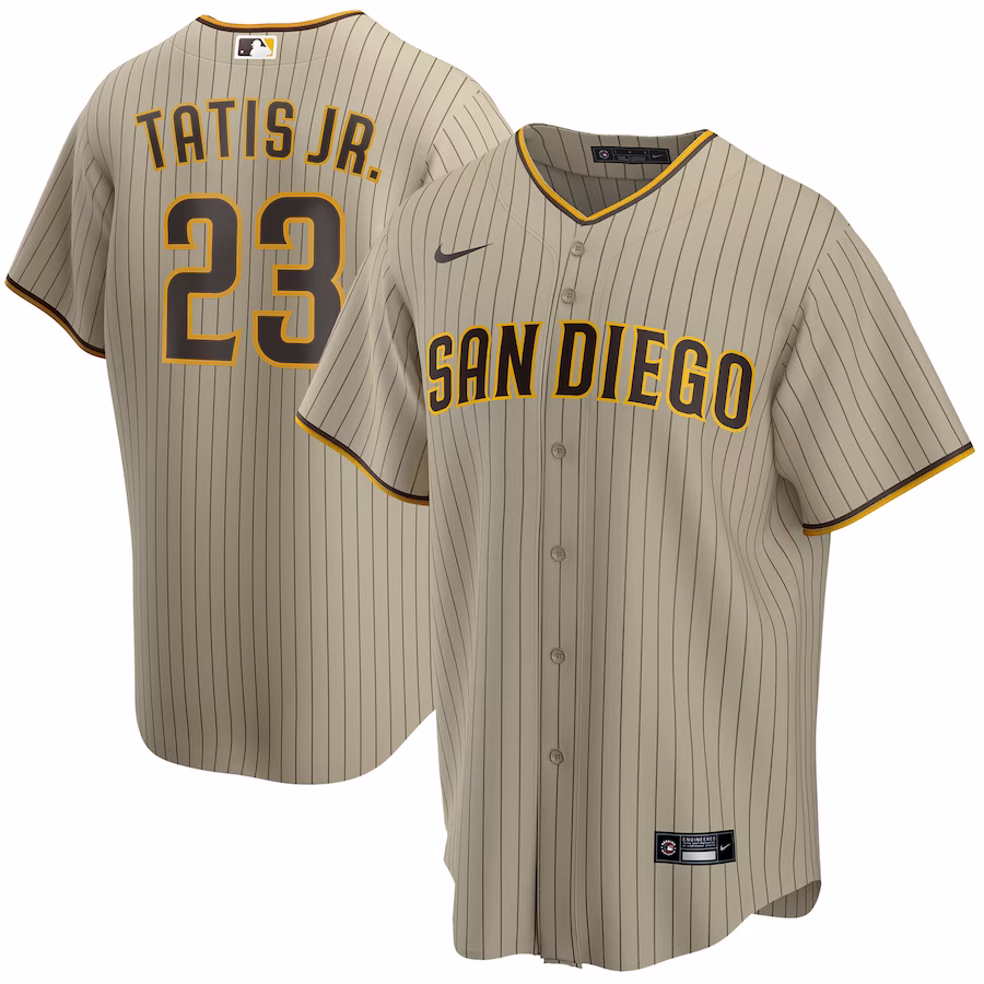 Men's San Diego Padres Fernando Tatis Jr. Nike Tan Alternate Replica Player Jersey - Jersey
