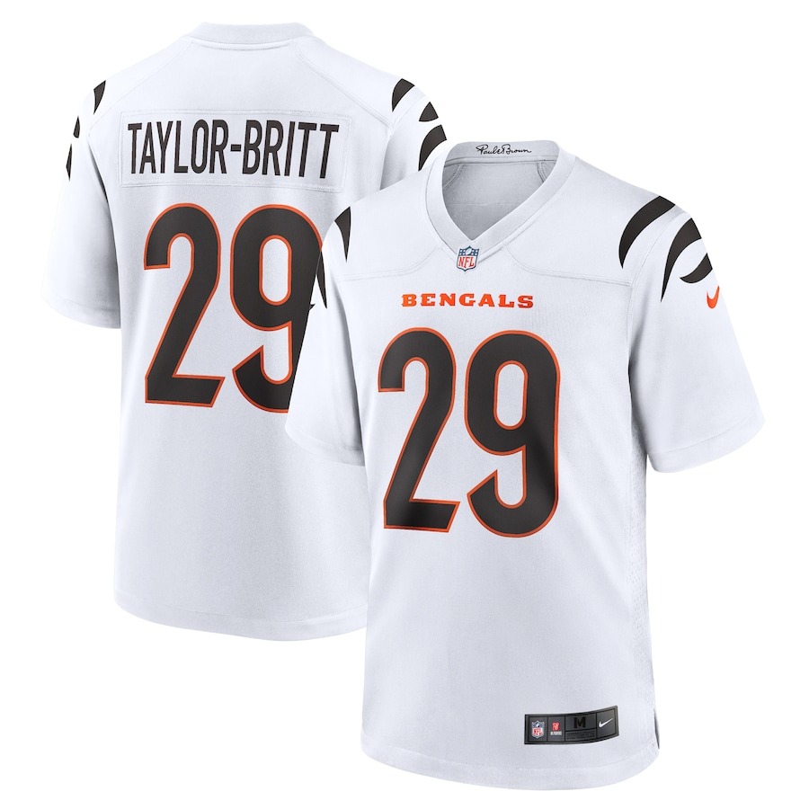 Men's Cincinnati Bengals Cam Taylor-Britt Nike  White  Game Jersey - Jersey