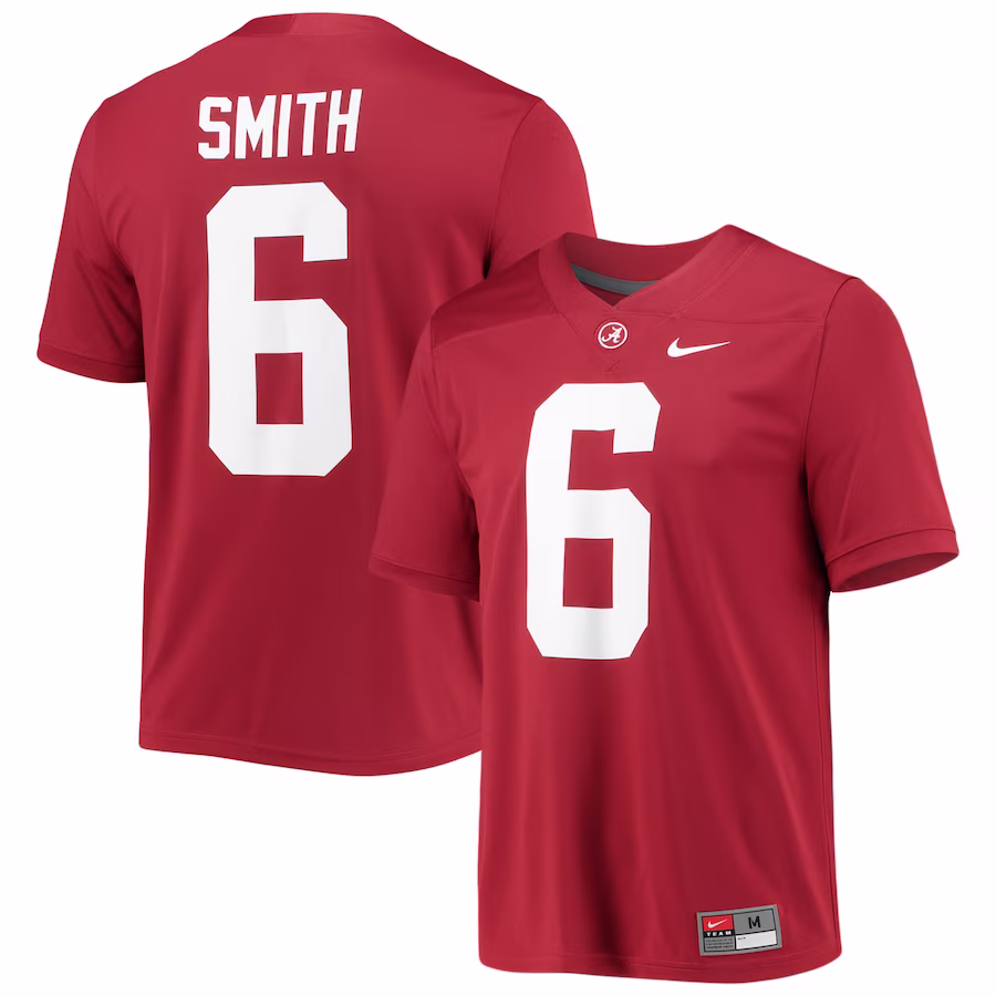 DeVonta Smith Alabama Crimson Tide Nike 2021 Draft Class Game Jersey - Crimson - Jersey