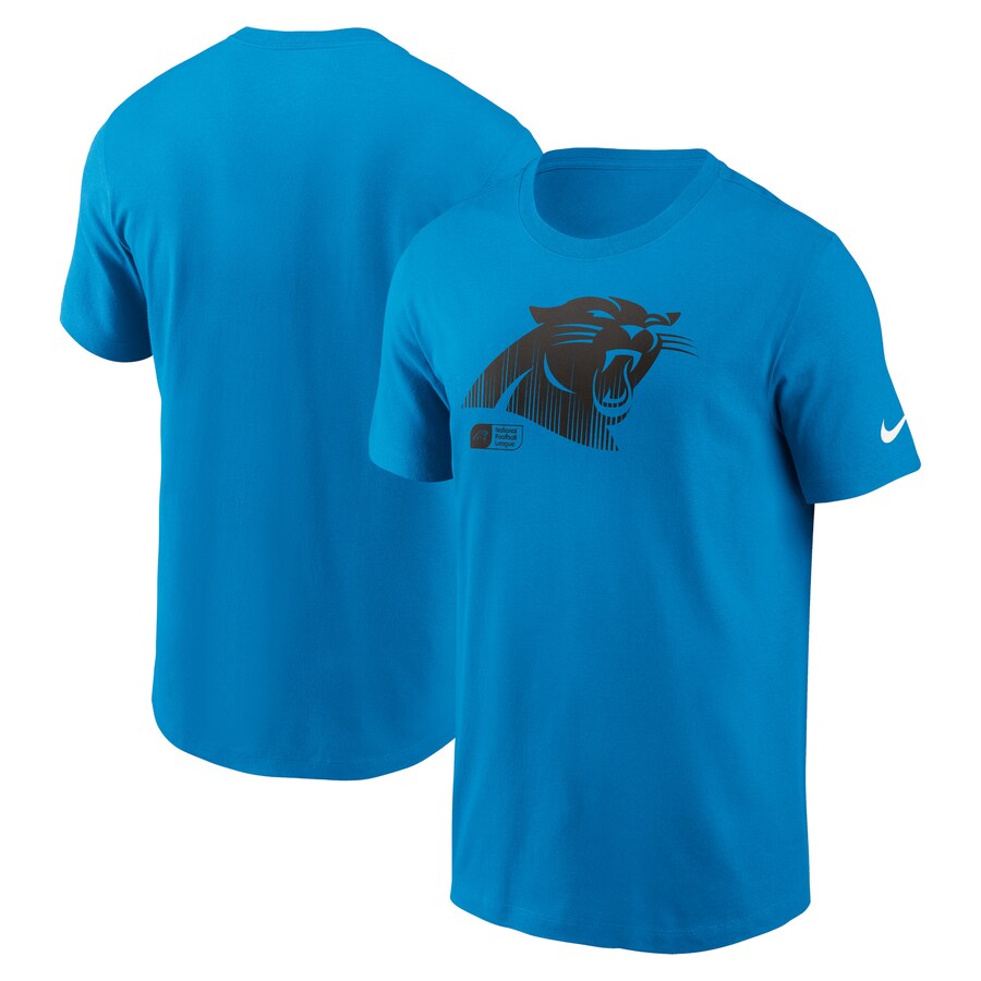 Men's Carolina Panthers Nike Blue Faded Essential T-Shirt - Jersey