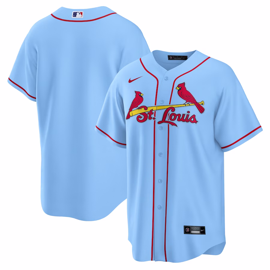 Men's St. Louis Cardinals Nike Light Blue Alternate Replica Team Jersey - Jersey