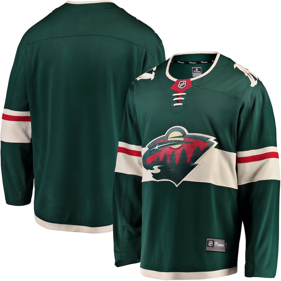Men's Minnesota Wild Fanatics Green Breakaway Home Jersey - Jersey