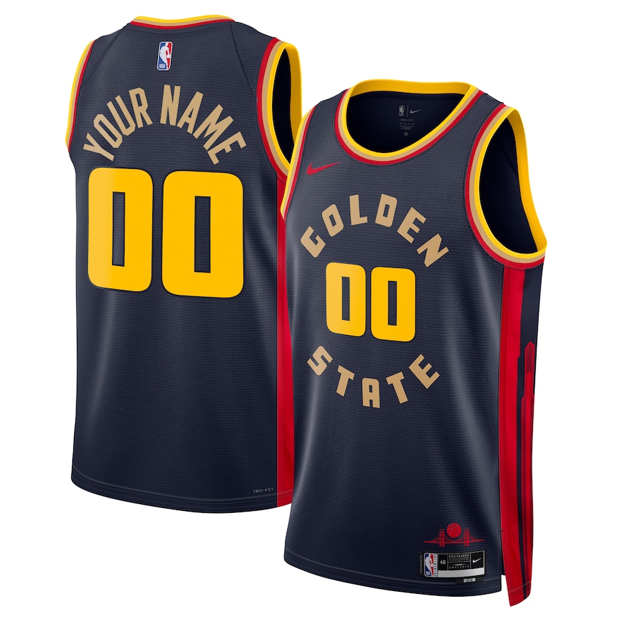 Unisex Golden State Warriors Nike Navy 2024/25 Custom Swingman Jersey - City Edition - Jersey