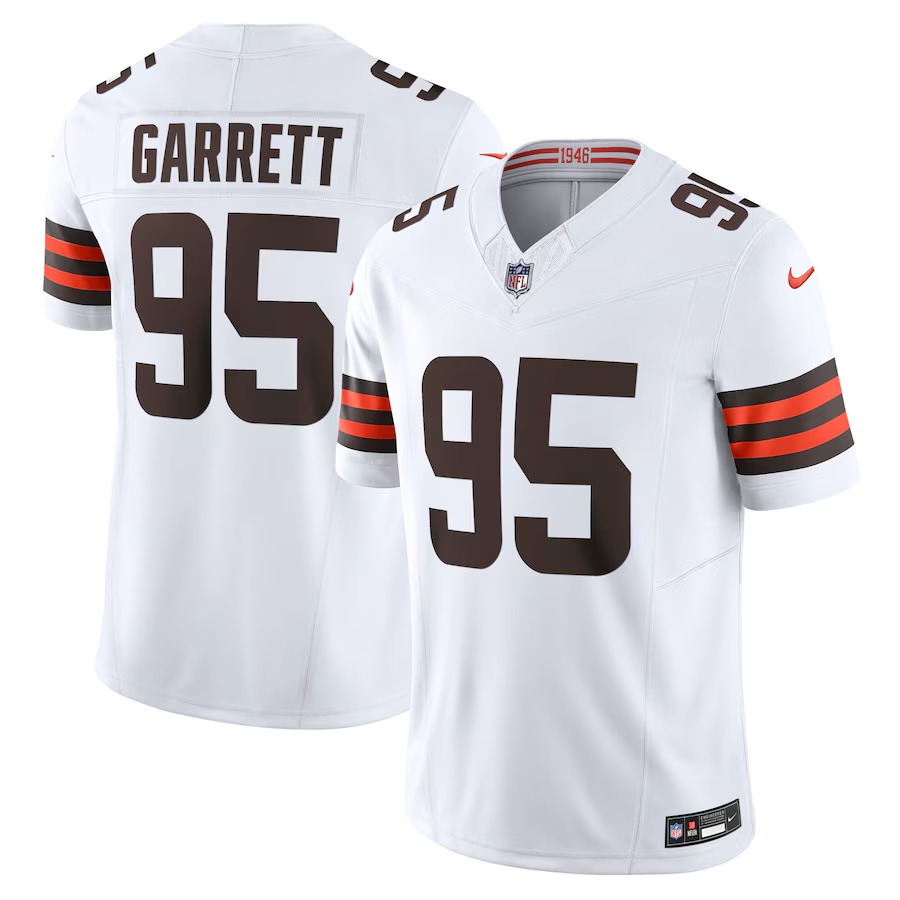 Men's Cleveland Browns Myles Garrett Nike White Vapor F.U.S.E. Limited Jersey - Jersey