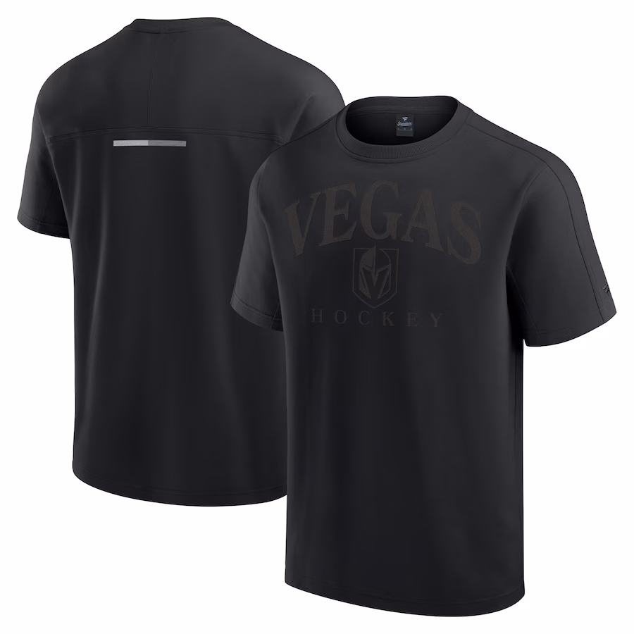 Men's Vegas Golden Knights Fanatics Black Elements Flex Tri-Blend T-Shirt - Jersey
