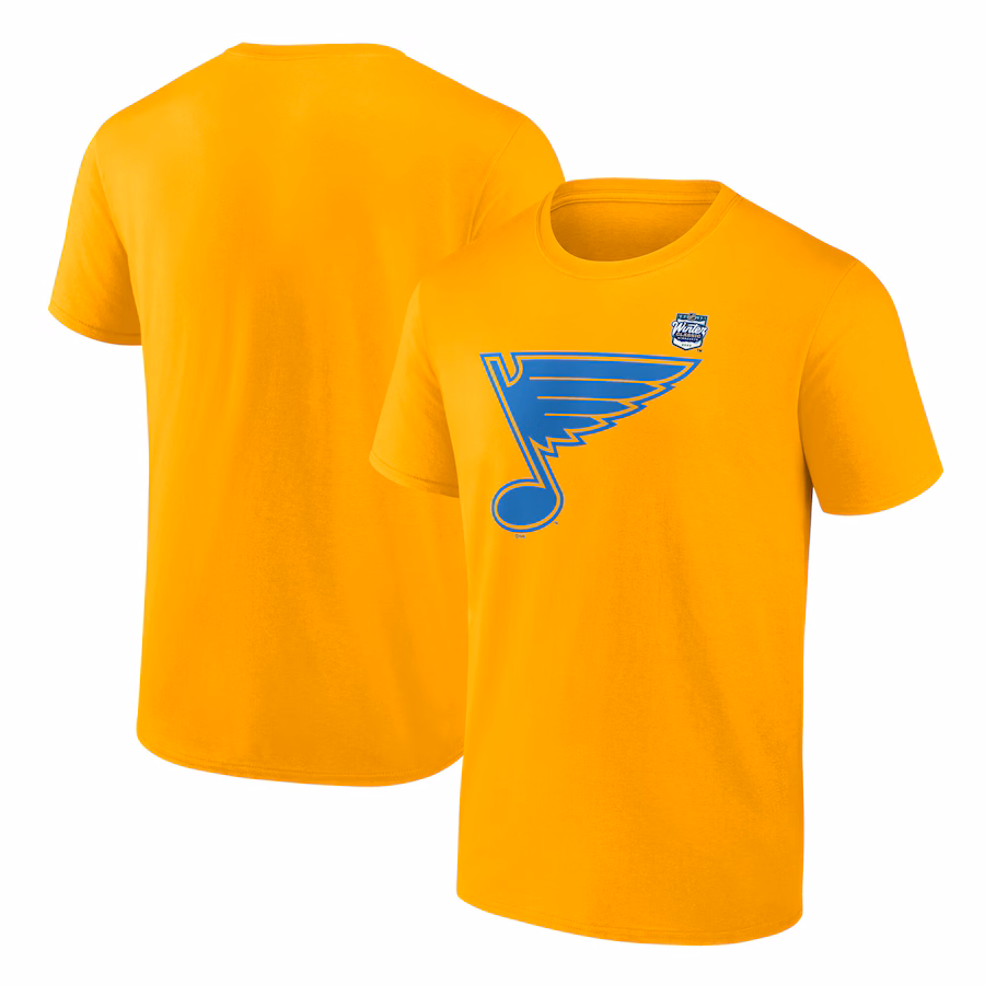 Men's St. Louis Blues Fanatics Gold Primary Logo T-Shirt - Jersey