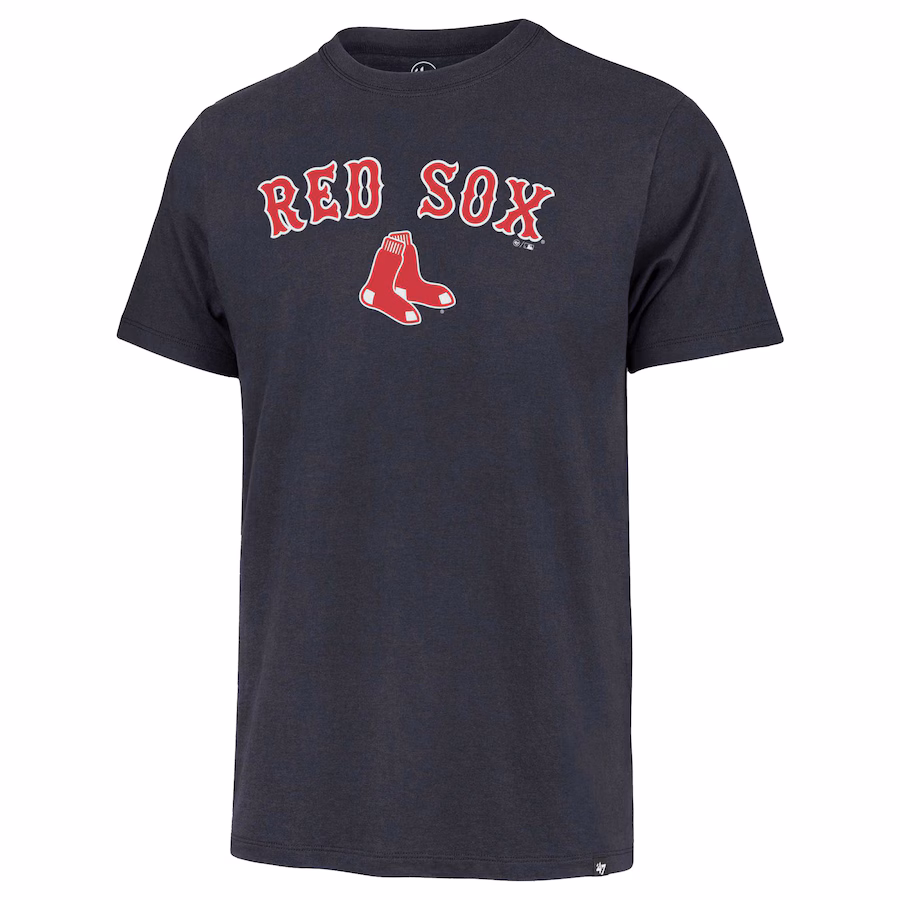 Men's Boston Red Sox '47 Navy Tackle T-Shirt - Jersey