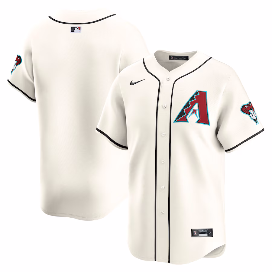 Men's Arizona Diamondbacks Nike Cream Home Limited Jersey - Jersey