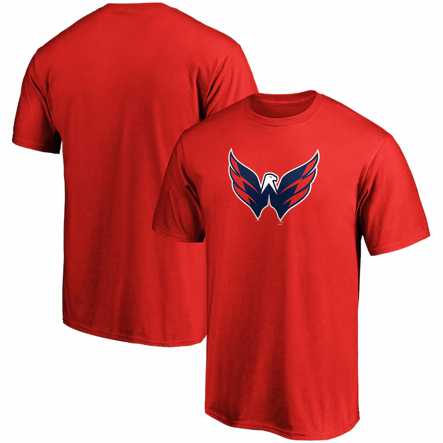 Men's Washington Capitals Fanatics Red Primary Team Logo T-Shirt - Jersey