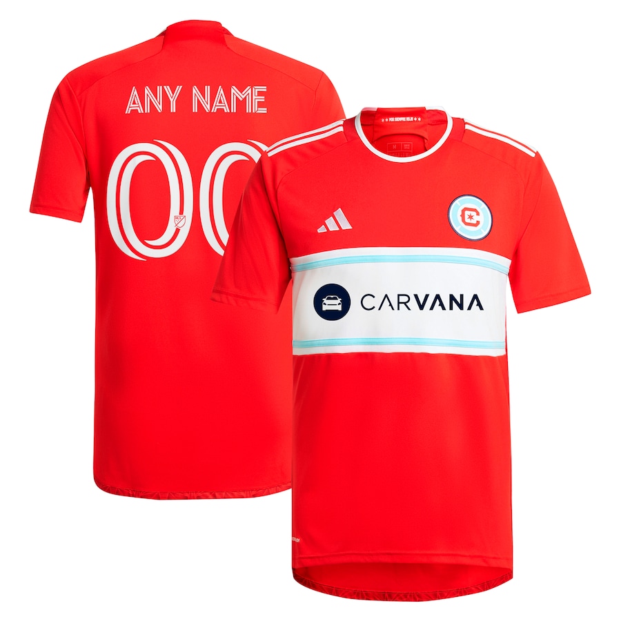 Men's Chicago Fire  adidas Red 2024 Return To Red Replica Custom Jersey - Jersey