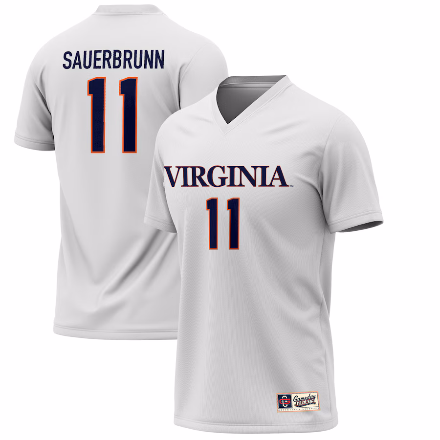 Men's GameDay Greats Becky Sauerbrunn White Virginia Cavaliers Lightweight Alumni Soccer Jersey - Jersey