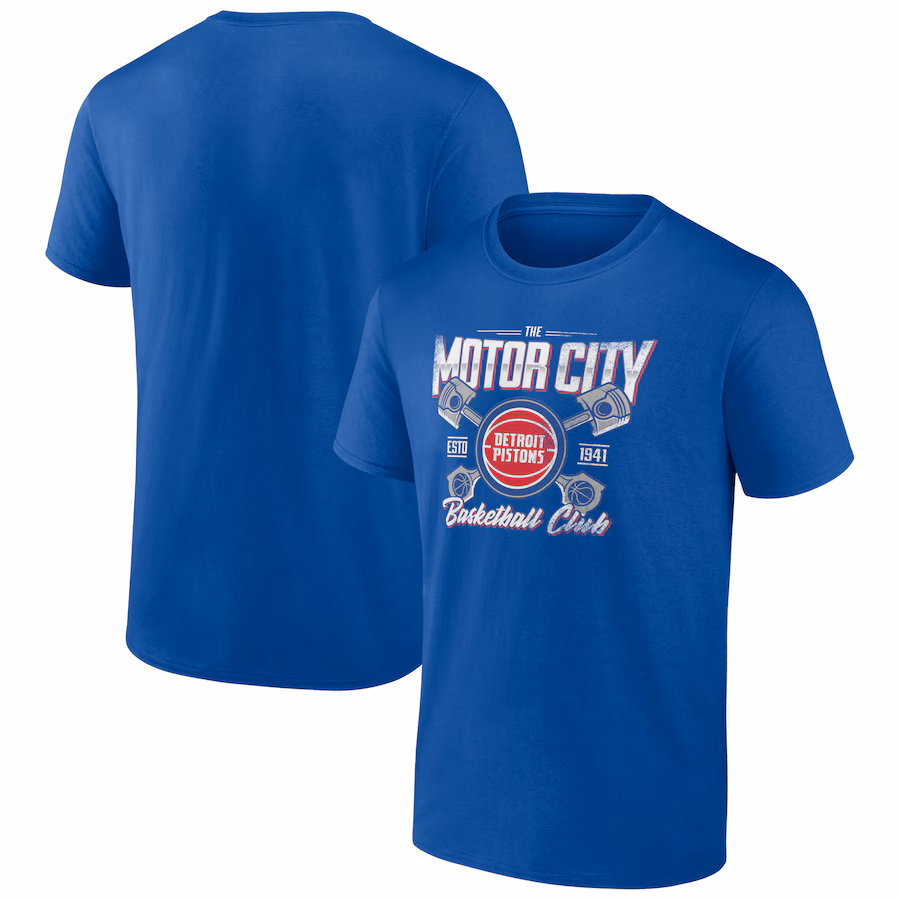 Men's Detroit Pistons Blue Team Pride T-Shirt - Jersey