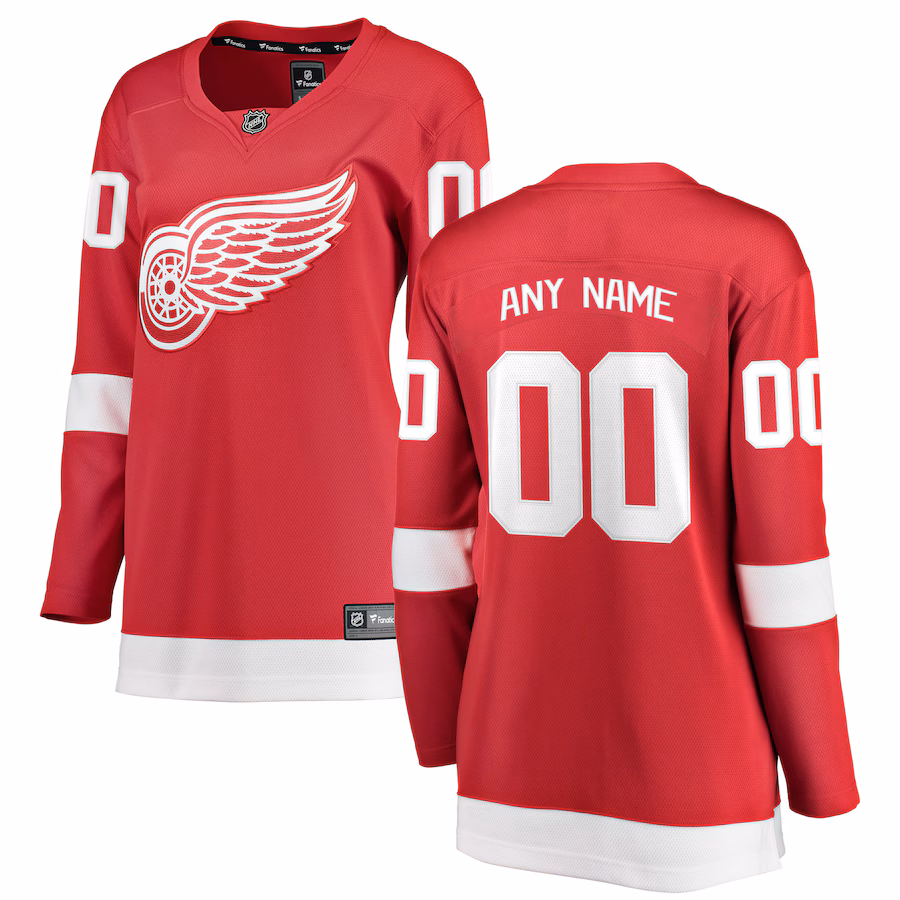 Women's Detroit Red Wings Fanatics Red Home Breakaway Custom Jersey - Jersey